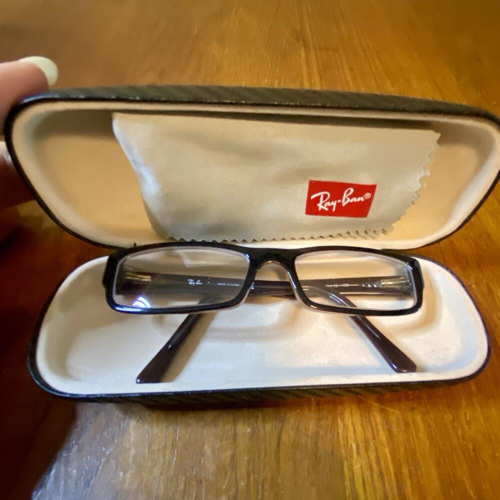 Ray-Ban Eyeglasses Junior Black RB 5246 5091 48016 130 Black Hard Shell Case